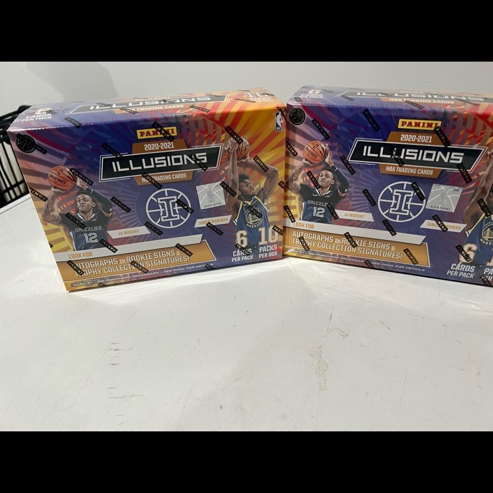 2020-21 Panini NBA Illusions Basketball Trading Card Mega Box. One box only